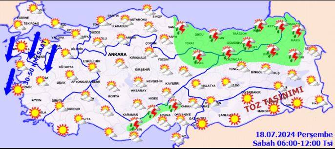 Samsun ve Ordu için uyarı! Aman bu saatlere dikkat 38